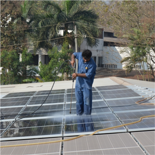 solar panel cleaning