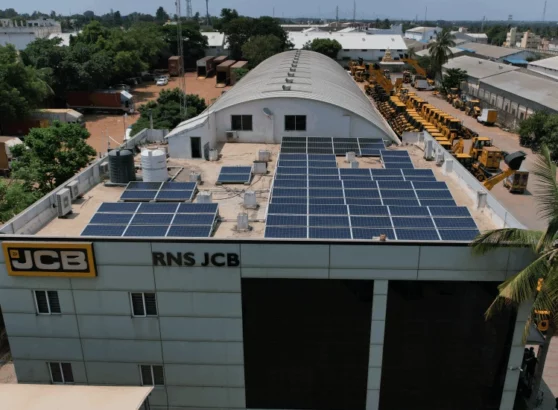 Rooftop solar for JCB showroom in bangalore