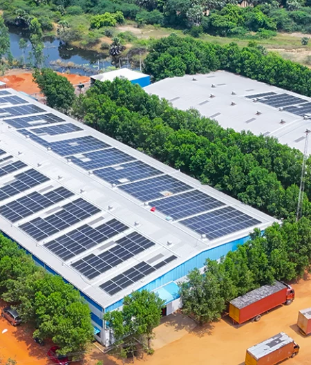 Orb Energy rooftop solar installation for Sreenidhi Raja Packaging, Andhra Pradesh